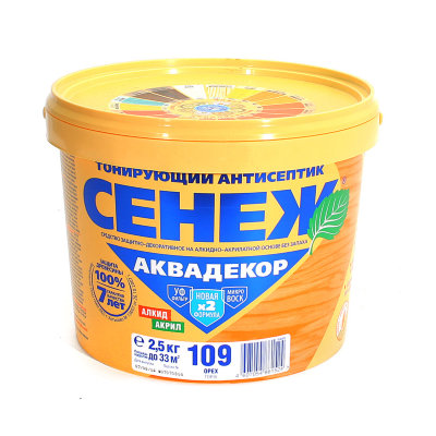 Антисептик СЕНЕЖ АКВАДЕКОР 2,5 кг