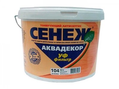 Антисептик СЕНЕЖ АКВАДЕКОР 9 кг