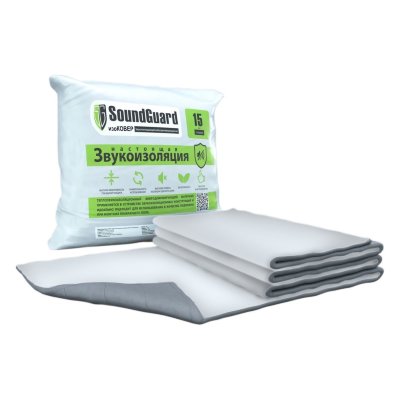 Звукоизоляционный мат SoundGuard изоКОВЕР (5000х1500х15 мм) 7.5 м2